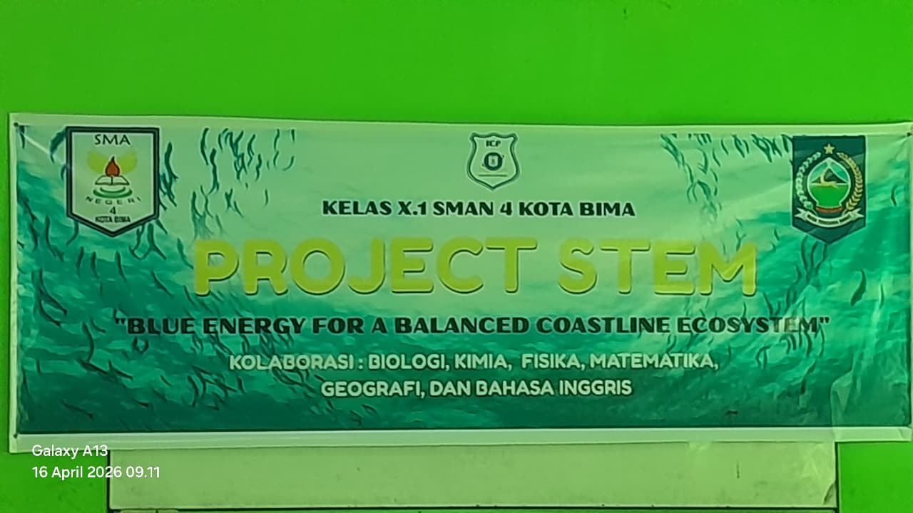 SIswa Kelas X.1 ICP mengikuti Kegiatan Kookuriler Program Project STEM di Pantai Kolo.